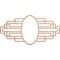 Ekena Millwork Elizabeth Wood Fretwork Pierced Ceiling Medallion, Cherry, 20"W x 10"H x 5 1/2"IW x 9 1/2"IH x 3/8"T CMWP20X10X0375EBCH - alternate 1
